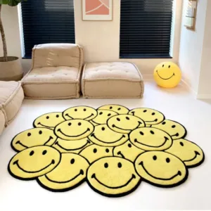 Factory Home Special Handmade Tufted Wool Custom Cartoon Rugs With Logo